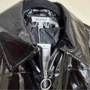 Good American  NWT patent faux leather biker jacket size Small Photo 6