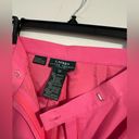 Ralph Lauren  black label silk pleated wide leg pant trousers pink fuchsia Barbie Photo 4