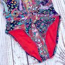 Kenneth Cole  paisley floral one piece swim suit size large Photo 2