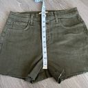 L'Agence L’Agence Betty Denim Shorts Womens Size 25 Olive Green Photo 4