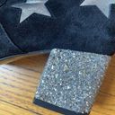 & Other Stories & Other Stories Black Heeled Booties w/ Glitter Block Heels & Silver Stars Sz 8 Photo 4