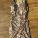 B. Smart   Gold Sequin Party Racer Back Sleeveless
Mini Cocktail Party Dress Photo 4