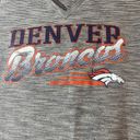 NFL Team Apparel  Denver Broncos Gray Distressed Logo Womens Tee sz M Photo 2