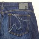 AG Adriano Goldschmied  Jeans Rhinestones The New Legend Flare Leg Blue Denim Photo 6