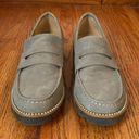 Taryn Rose Taryn by  Gray Kilroy Faux Suede Slip On Penny Loafers Shoes 6.5 Photo 2