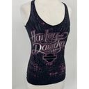 Harley Davidson  Tank Top Graceland Graphic Logo Memphis Tennessee Womens Small Photo 4