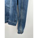 Mango  Jeans Medium Wash Blue Denim Button Down Jean Jacket Women's Size XX-Small Photo 6