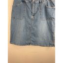 Ralph Lauren Vintage  Denim Skirt 14 Classic Boho Photo 3