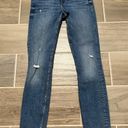 ZARA  trafuluc denim skinny jeans size 6 distressed Photo 5