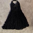 White House | Black Market  Elegant
Black Halter Neck Dress with Tiered Ruffles 10 Photo 9