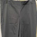 Laundry by Shelli Segal  Black Straight Leg Cotton Trouser Dress Pants 6 Photo 2