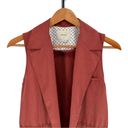 Elevenses  by Anthropologie Old Town Rust Vest Longline size Extra Small XS Photo 3