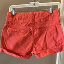 Bebe  High Rise Colored Denim Shorts Coral Womens 26 Photo 9