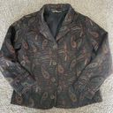 Christopher & Banks  Womens Embroidered Abstract Blazer Floral Jacket Size Medium Photo 0