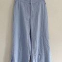 Abercrombie & Fitch Abercrombie Baby Blue Linen Blend Wide Leg Trouser S Photo 0