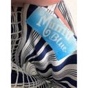 Show Me Your Mumu  Blue White Striped Aria Sleeveless Square Neck Mini Dress M Photo 13