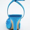 ZARA NWT  RHINESTONE HIGH HEEL SANDALS Gladiator Leather Photo 5