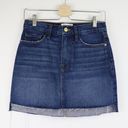 frame denim NEW  Raw Hem Mini Skirt Casablanca 25 Photo 3