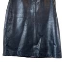 Roots  Butter Soft Black Leather Skirt Photo 2