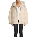 Good American NWT  Faux Shearling Cocoon Puffer Jacket in Tusk 4 XL Photo 1