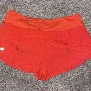 Lululemon Fire red/orange lulu shorts Photo 2