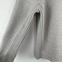 DKNY  Light Gray Rounded Crew Neck Heavy Sweater Oversized Large Photo 6