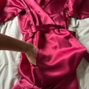 Red Satin Robe Photo 2