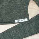 ECHT  Comfort Cropped Hoodie Green Marl Women’s Small Photo 3