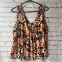 Torrid  Size 0 Floral V-Neck Tank Blouse Photo 0