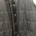 Market & Spruce  black puffer zip up vest Photo 2