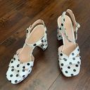 Kate Spade Delight Black White Polka Dot Platform Block Heels Photo 2