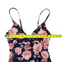 Old Navy NWT  V Neck Ruffle Trim One Piece Swimsuit Vintage Flower Womens Medium Photo 6