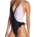 Solid & Striped NWT  The Matilde Colorblock Halter One Piece Swim Suit New XS Photo 0