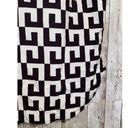 Boohoo Women's  Monochrome Chiffon Woven Black & White Mini Shift Dress Size 12 Photo 3