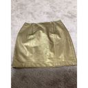 Anne Klein New.  faux gold metallic mini skirt. 4/6 Photo 6