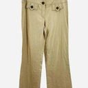 Cache  GOLD LINEN BLEND WOMEN'S VINTAGE WIDE LEG PANTS SIZE 12 33 INCH INSEAM Photo 0