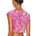 Revolve AFRM Myla Corset Crop Top in Pink Paisley Photo 1