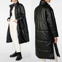 Wilson’s Leather WILSONS LEATHER Oversized Faux Leather Long Puffer Jacket, Black, size S Photo 2