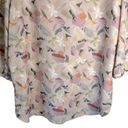 Harper  & Joy Stylogic Subscription Box Blouse Cream Pink Floral Size 1X NWT Photo 5