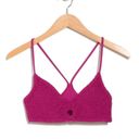 The Bikini Lab  Smocked Bralette Bikini Top Raspberry Pink Photo 2