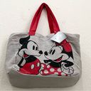 Disney  Mickey & Minnie Mouse Kissing 2- Sided Canvas Tote Bag New (Old Stock) Photo 2