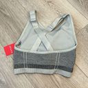 Spanx BNWT  Spacedye Cloudy Gray Seamless Sculpt Sports Bra S Padded Criss Cross Photo 5