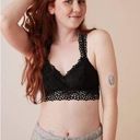 Aerie  Bralette Womens Small Black Lace Bra Racerback Stretch Bra Photo 0