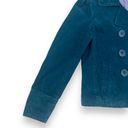 American Eagle Y2K  Teal Blue Big Button Double Breasted Pea Coat Size Large Photo 9