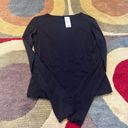 John Galt NWT  Brandy Melville Y2K Black Sheer See Through Long Sleeve Crop Top Photo 0