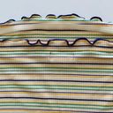 BP  Multicolor Stripe Ribbed Lettuce Hem Crop Tube Top Large Photo 4