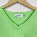 Fresh Produce Green Fish Cropped V Neck Short Sleeve T shirt Top womens One size Photo 2