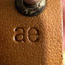 American Eagle  silver tone  and brown leather bracelet Photo 6