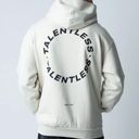 Talentless  Tan Black Graphic Print Circle Hoodie Sweatshirt Unisex Small S Photo 1