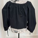 Rebecca Minkoff  Revolve Tulsa Off Shoulder Blouse Black Small New Photo 5